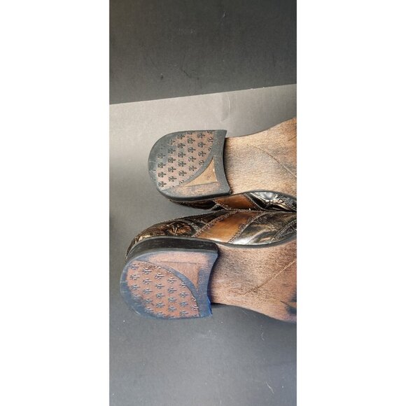 Giorgio Brutini Mens Size 13 M Brown  Leather Square Point Slip on Shoes 178882 - Picture 11 of 14